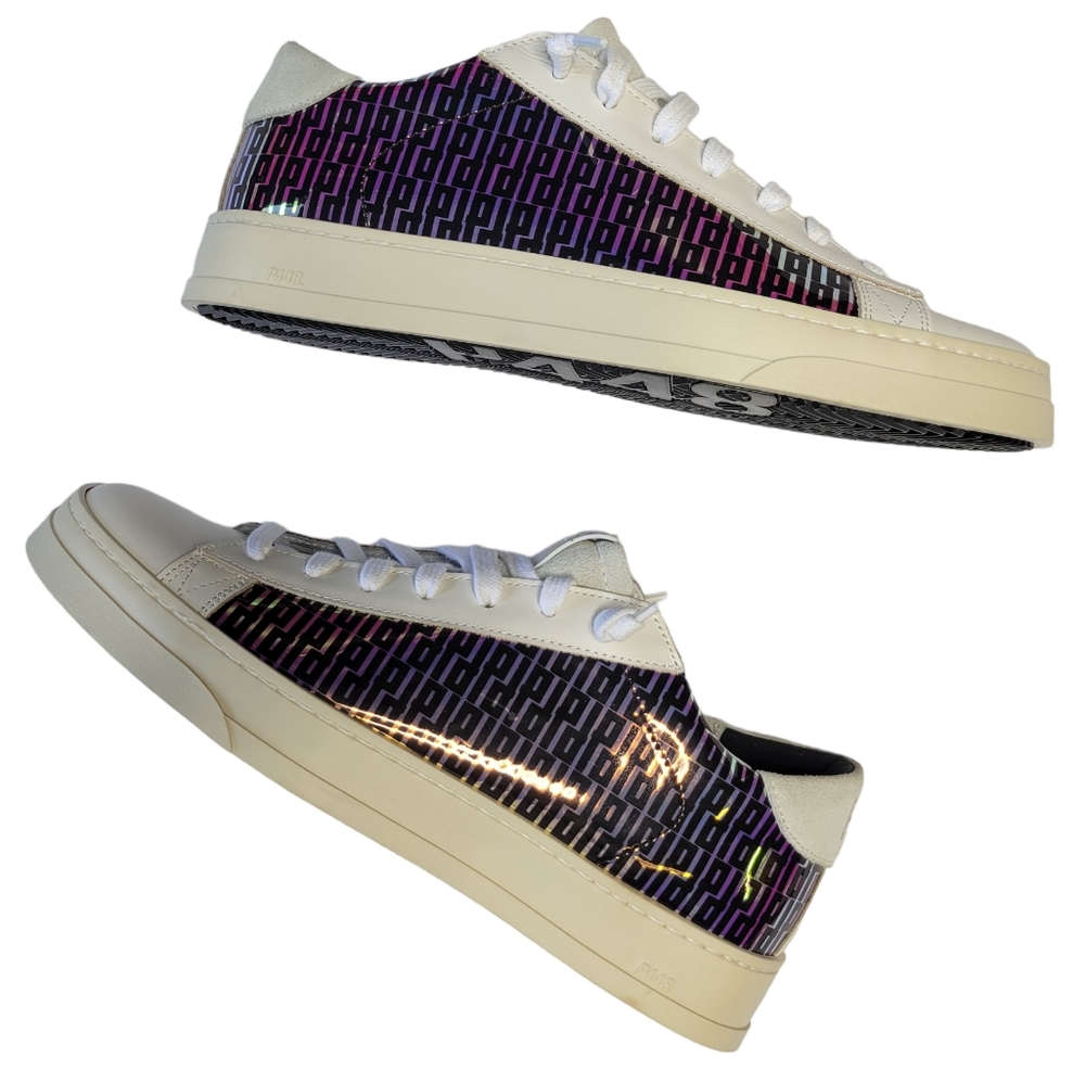 NWT P448 Holographic Jack Monogram Sneakers - Picture 6 of 9